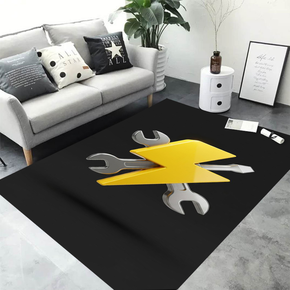 Workshop Tools Logo - Tapis de sol antidérapant imprimé clé