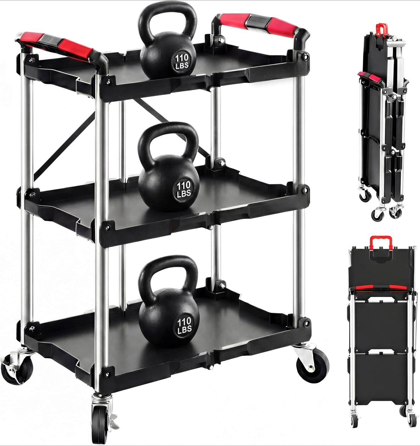 Chariot de service pliable à 3 - Tools For Garage Workshop avis et prix